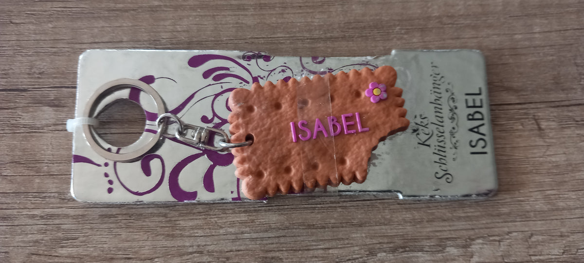 Sleutelhanger koekje: Isabel