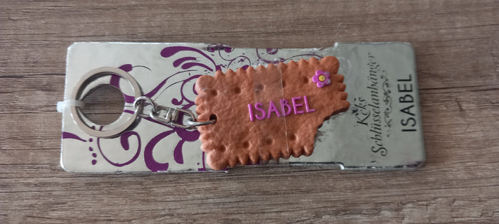 Sleutelhanger koekje: Isabel