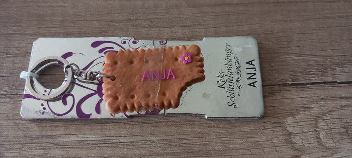 Sleutelhanger koekje: Anja