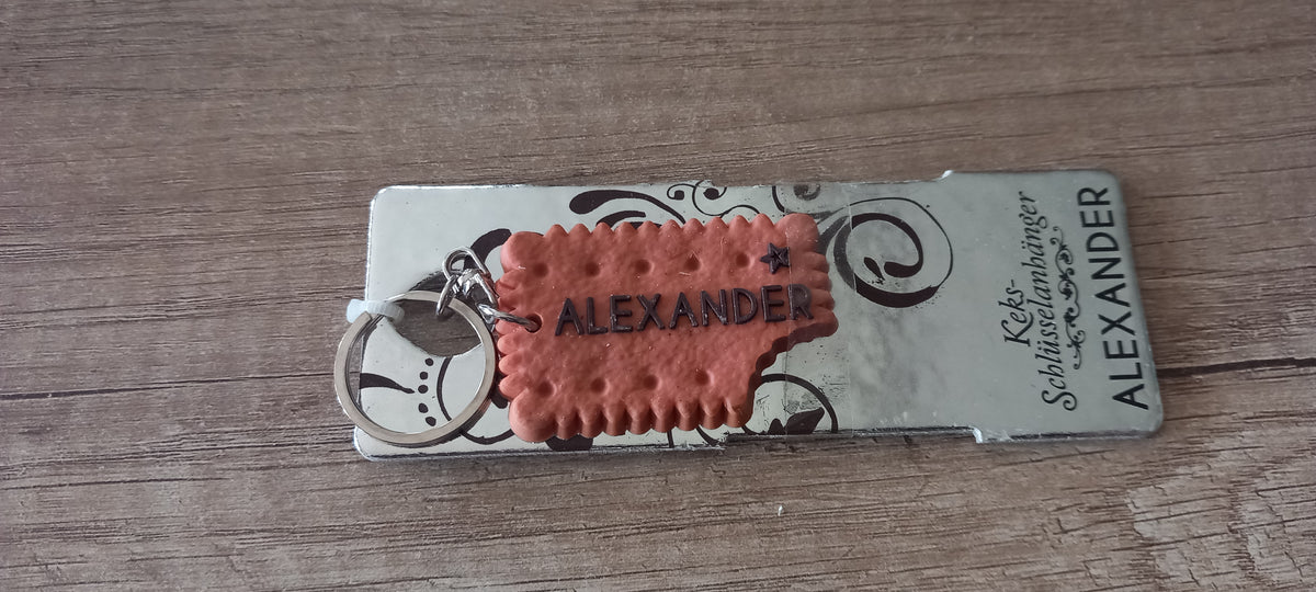 Sleutelhanger koekje: Alexander