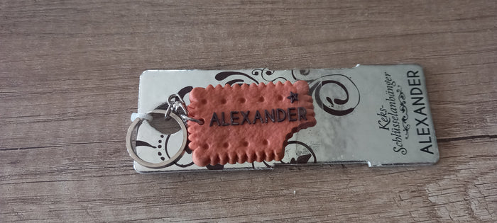 Sleutelhanger koekje: Alexander