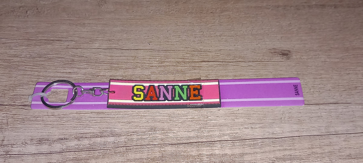 Sleutelhanger paars Sanne