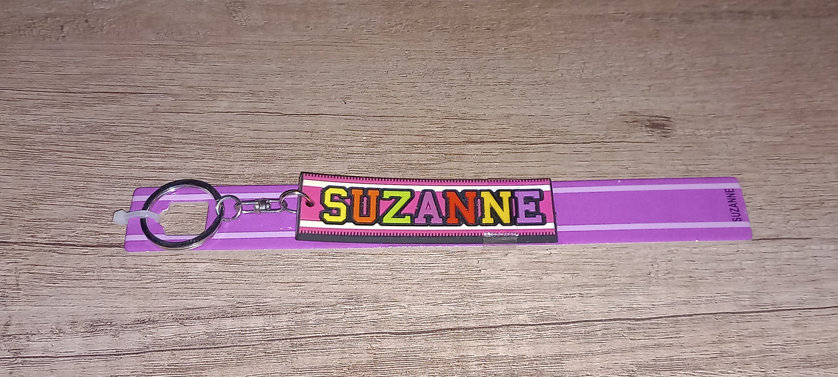 Sleutelhanger paars Suzanne