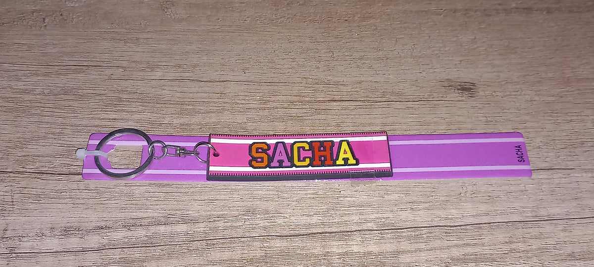 Sleutelhanger paars Sacha
