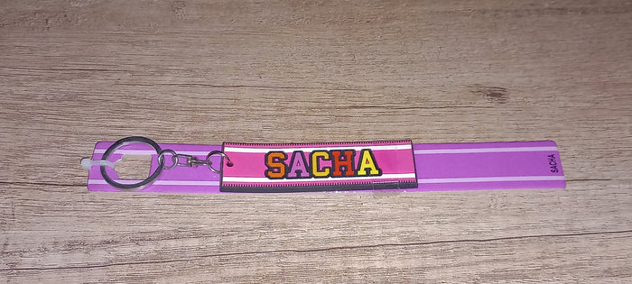 Sleutelhanger paars Sacha