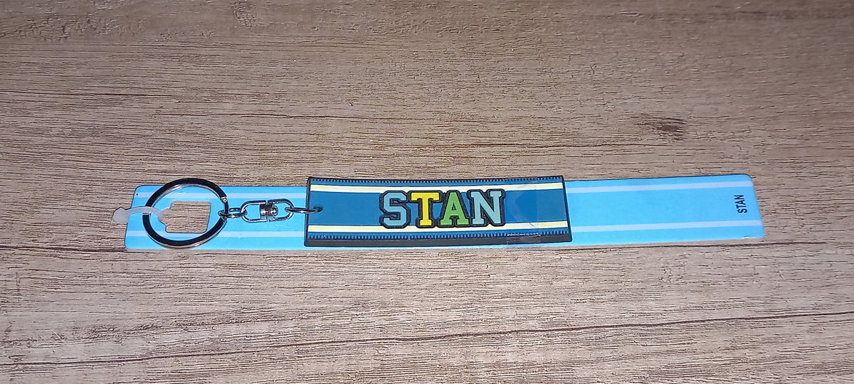 Sleutelhanger blauw Stan