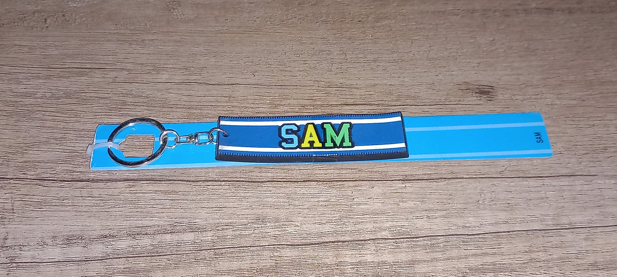 Sleutelhanger blauw Sam
