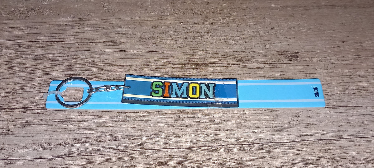 Sleutelhanger blauw Simon