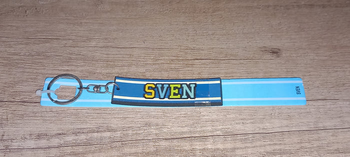 Sleutelhanger blauw Sven