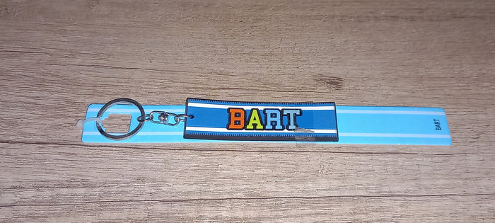 Sleutelhanger blauw Bart