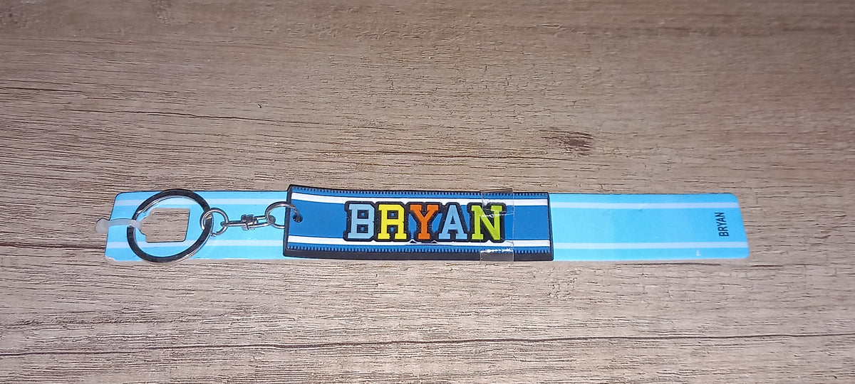 Sleutelhanger blauw Bryan