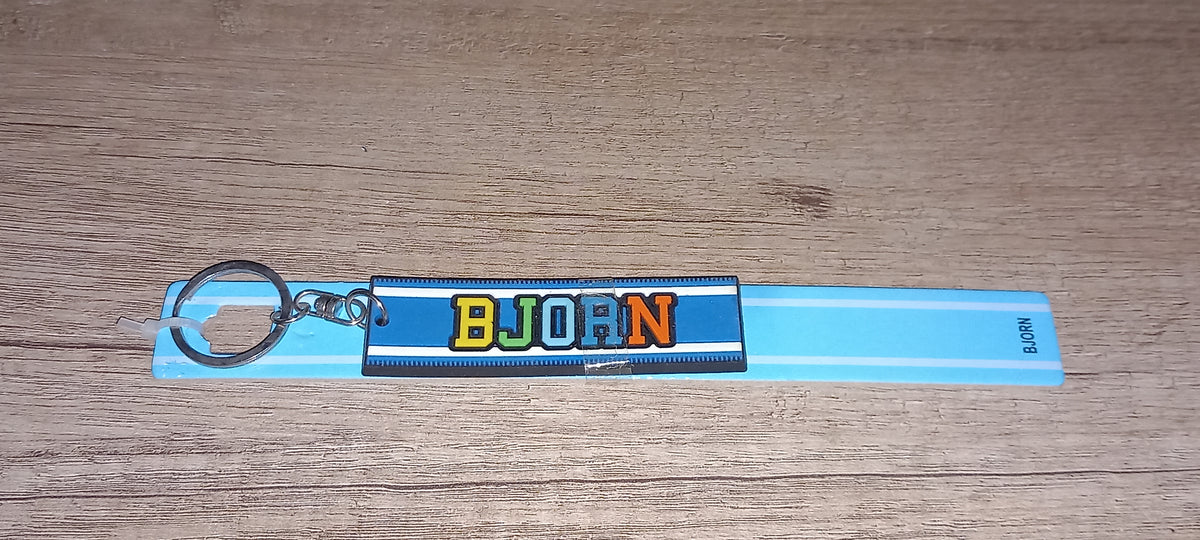 Sleutelhanger blauw Bjorn