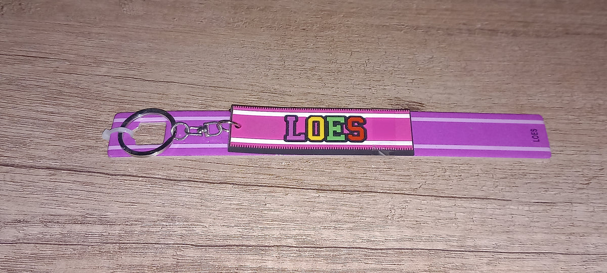 Sleutelhanger Paars Loes