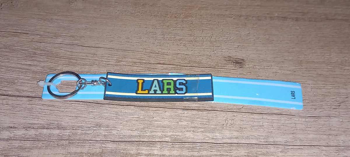 Sleutelhanger blauw Lars