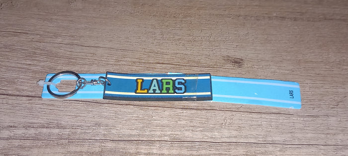 Sleutelhanger blauw Lars