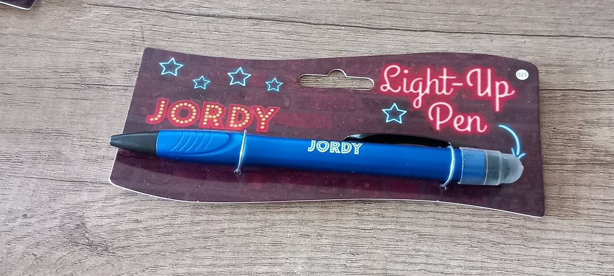 Pen met naam Jordy