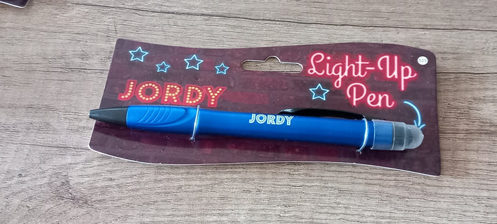 Pen met naam Jordy