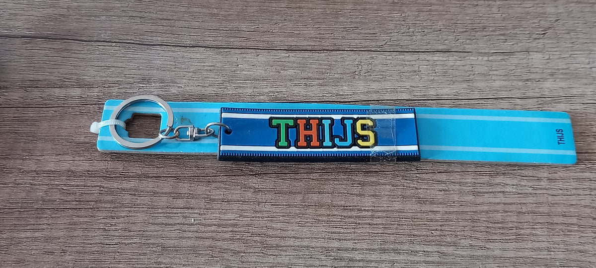 Sleutelhanger blauw Thijs