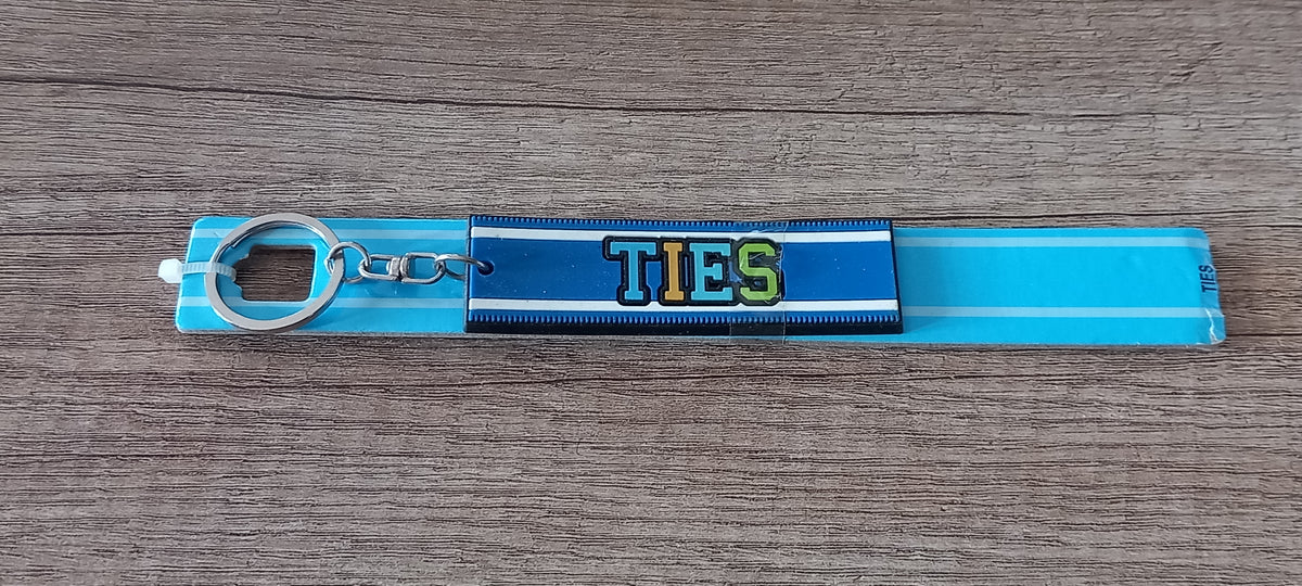 Sleutelhanger blauw Ties