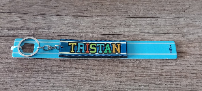 Sleutelhanger blauw Tristan