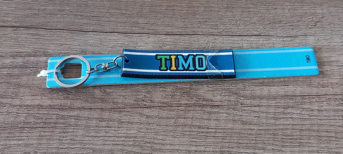 Sleutelhanger blauw Timo