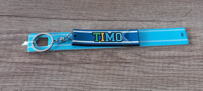 Sleutelhanger blauw Timo