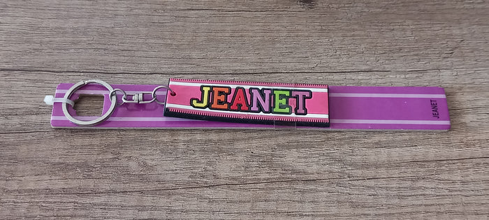 Sleutelhanger Paars Jeanet