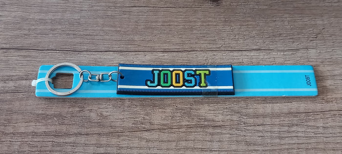 Sleutelhanger blauw Joost