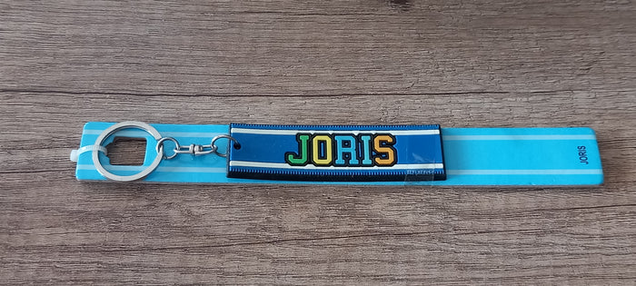 Sleutelhanger blauw Joris