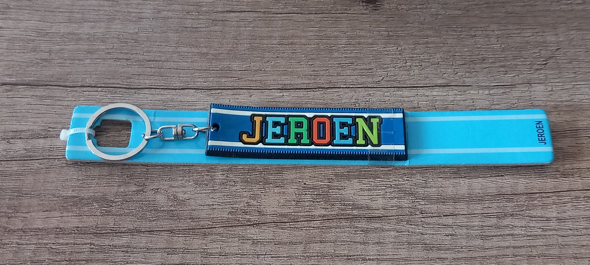 Sleutelhanger blauw Jeroen