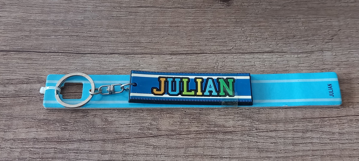Sleutelhanger blauw Julian