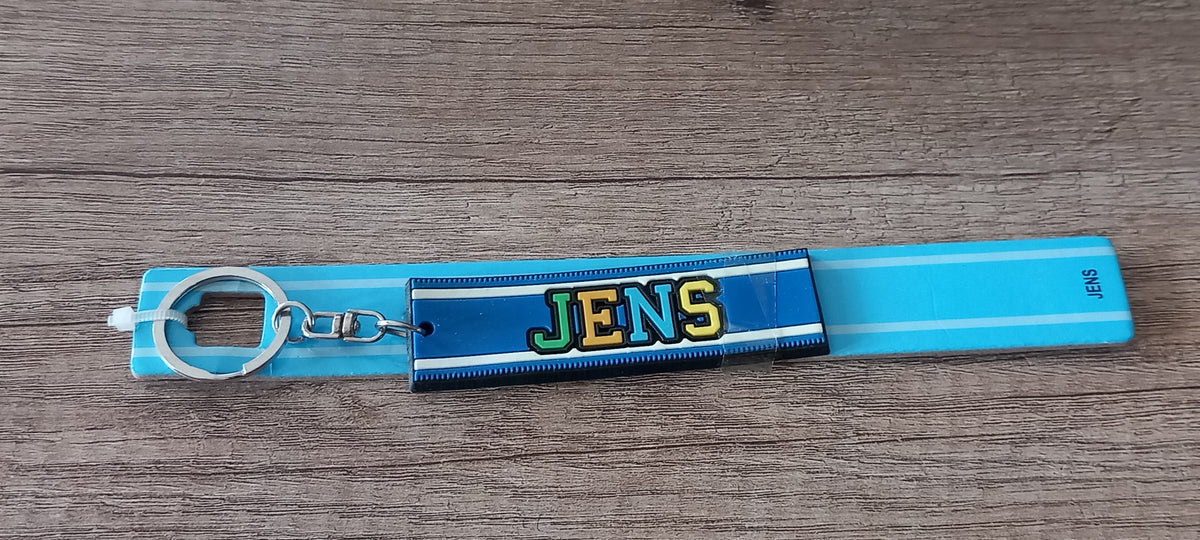Sleutelhanger blauw Jens