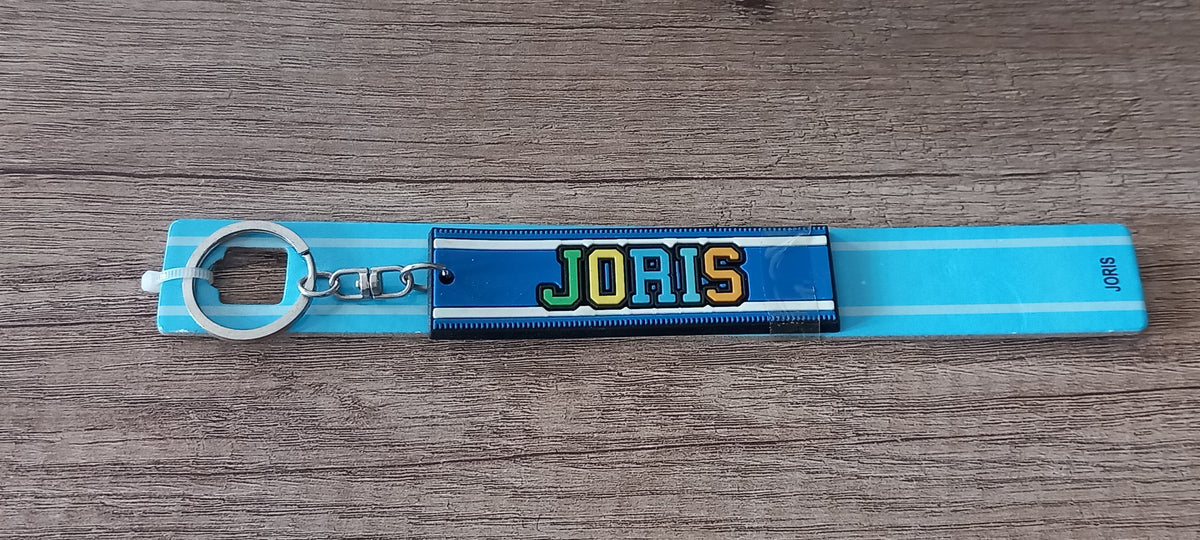 Sleutelhanger blauw Joris
