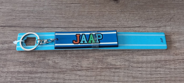 Sleutelhanger blauw Jaap