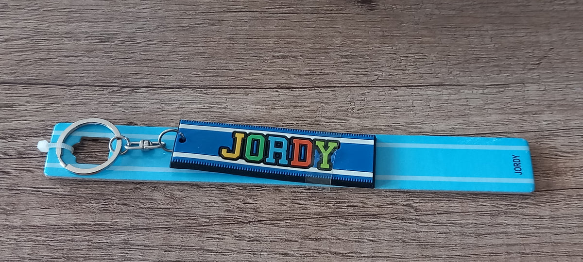 Sleutelhanger blauw Jordy