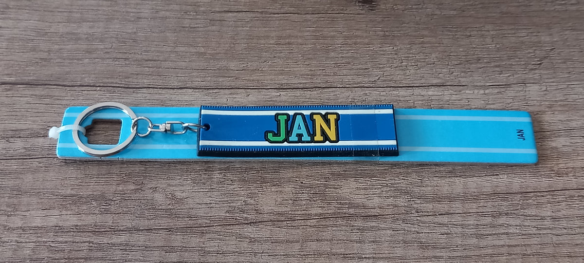 Sleutelhanger blauw Jan
