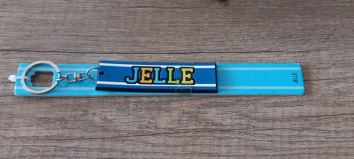 Sleutelhanger blauw Jelle
