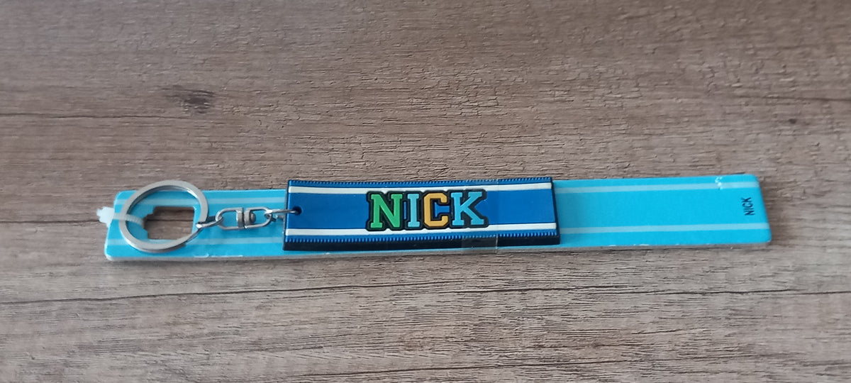 Sleutelhanger blauw Nick