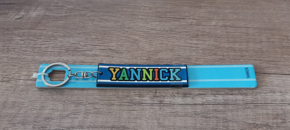 Sleutelhanger blauw Yannick