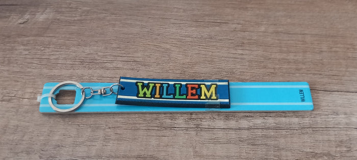 Sleutelhanger blauw Willem