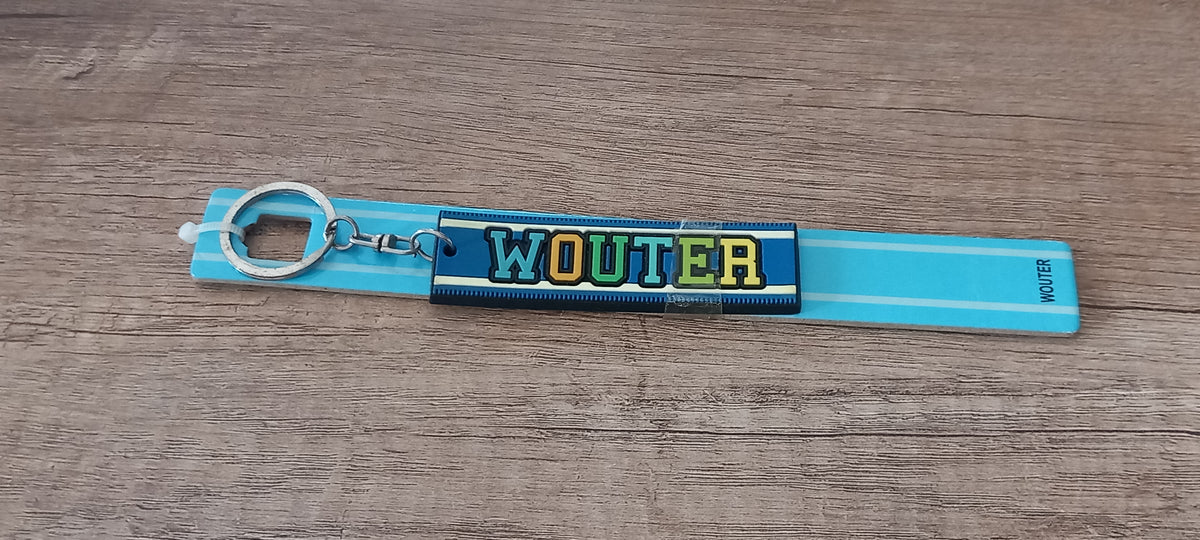 Sleutelhanger blauw Wouter