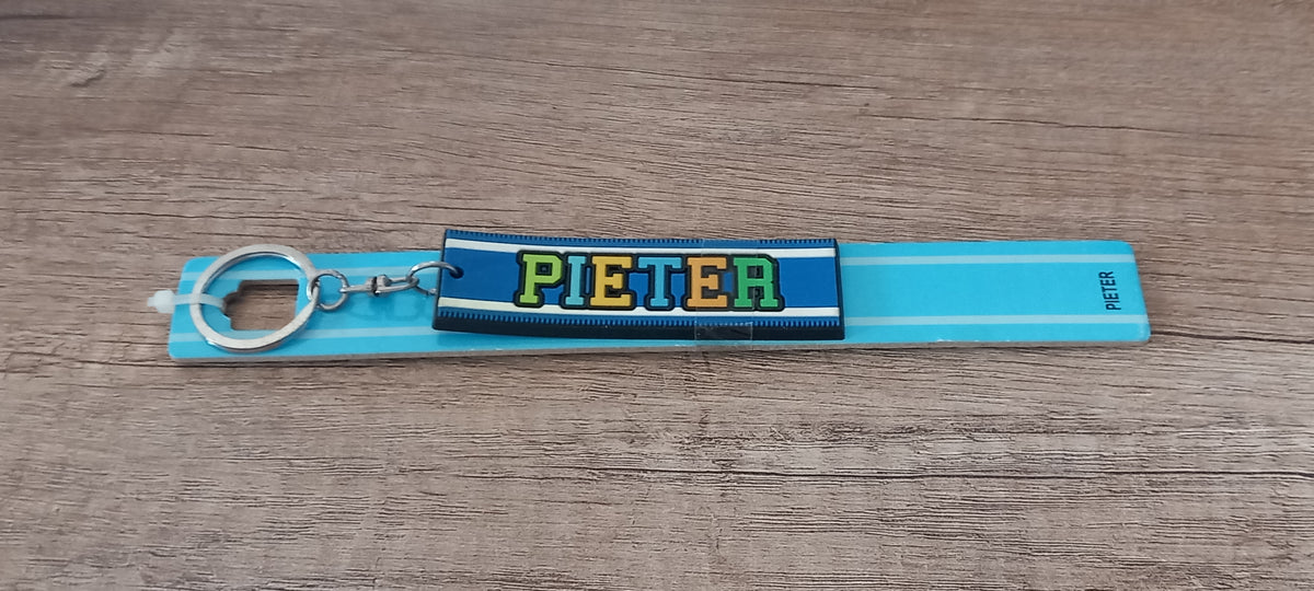 Sleutelhanger blauw Pieter