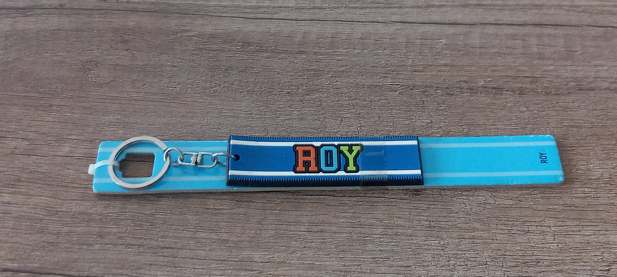 Sleutelhanger blauw Roy