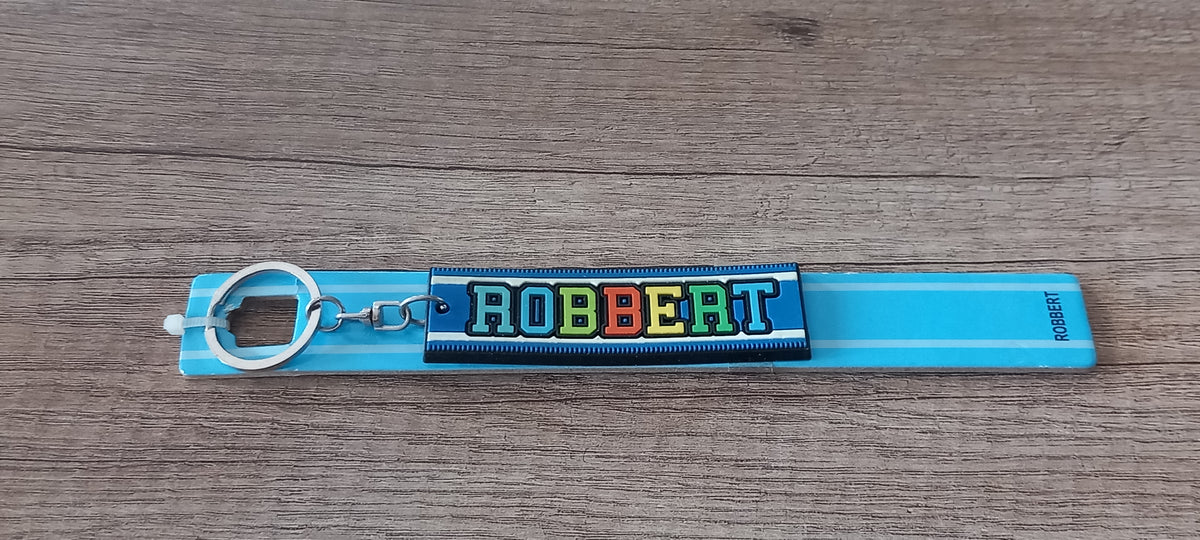 Sleutelhanger blauw Robbert