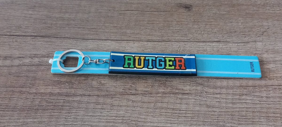 Sleutelhanger blauw Rutger