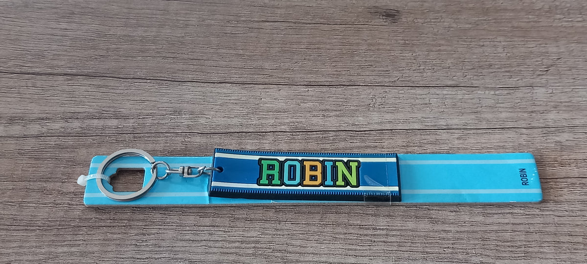 Sleutelhanger blauw Robin