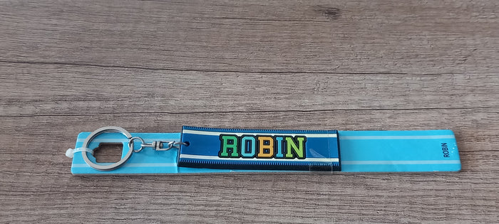 Sleutelhanger blauw Robin