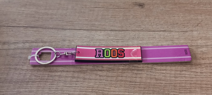 Sleutelhanger Paars Roos