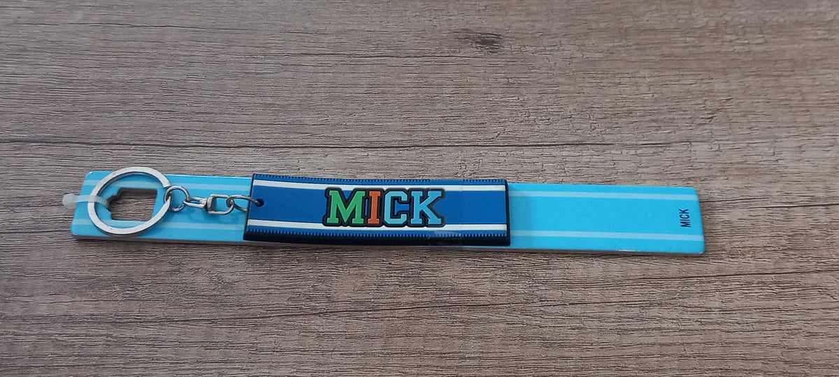 Sleutelhanger blauw Mick