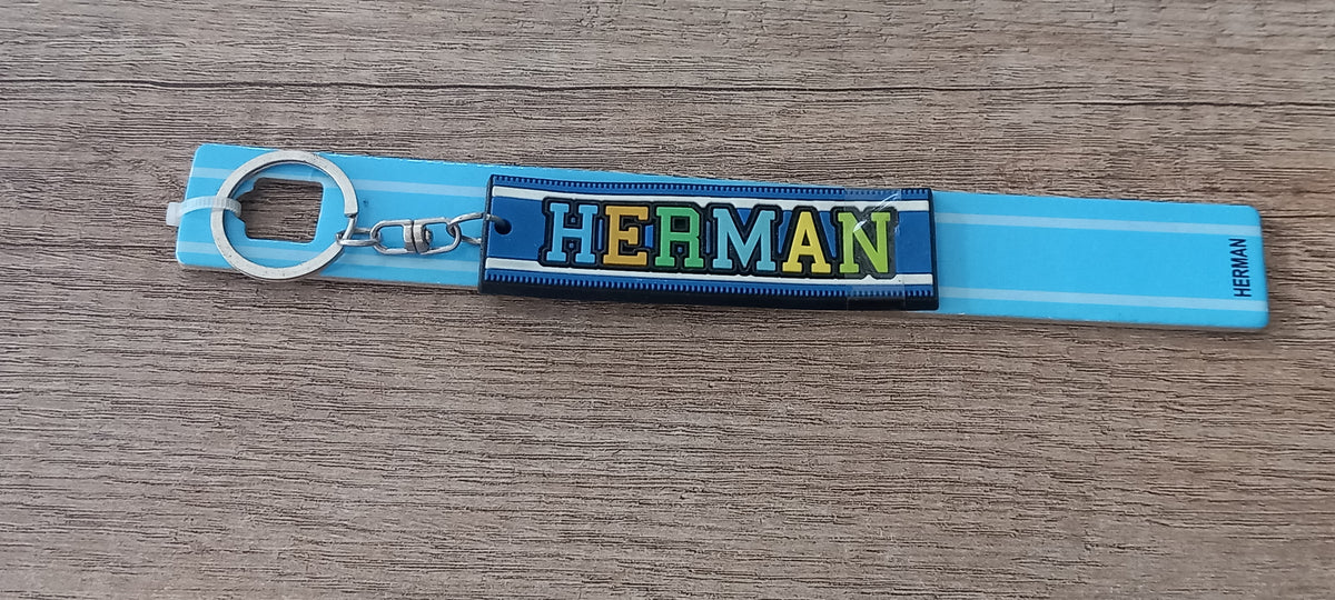Sleutelhanger blauw Herman